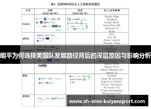 朗平为何选择美国队发展路径背后的深层原因与影响分析