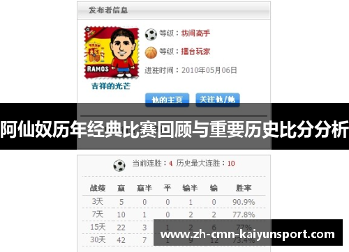 阿仙奴历年经典比赛回顾与重要历史比分分析 阿仙奴历年经典比赛回顾与重要历史比分分析